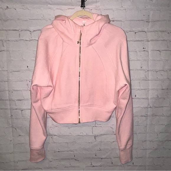 lululemon Scuba Full-Zip
Cropped Hoodie strawberry milkshake/gold size 14 - Picture 2 of 9